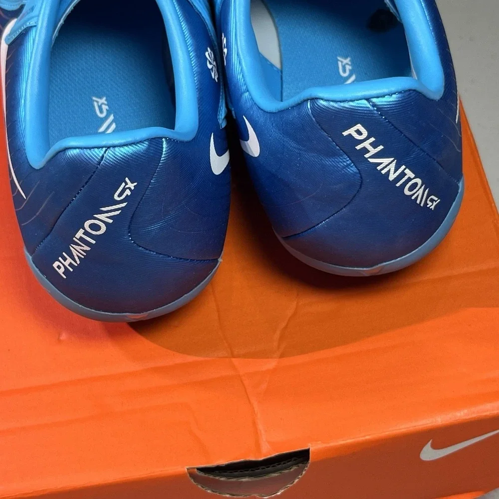Nike Phantom GX II Academy FG/MG Blue Fury FD6723-400 Men's Size‎ 6.5 Cleats